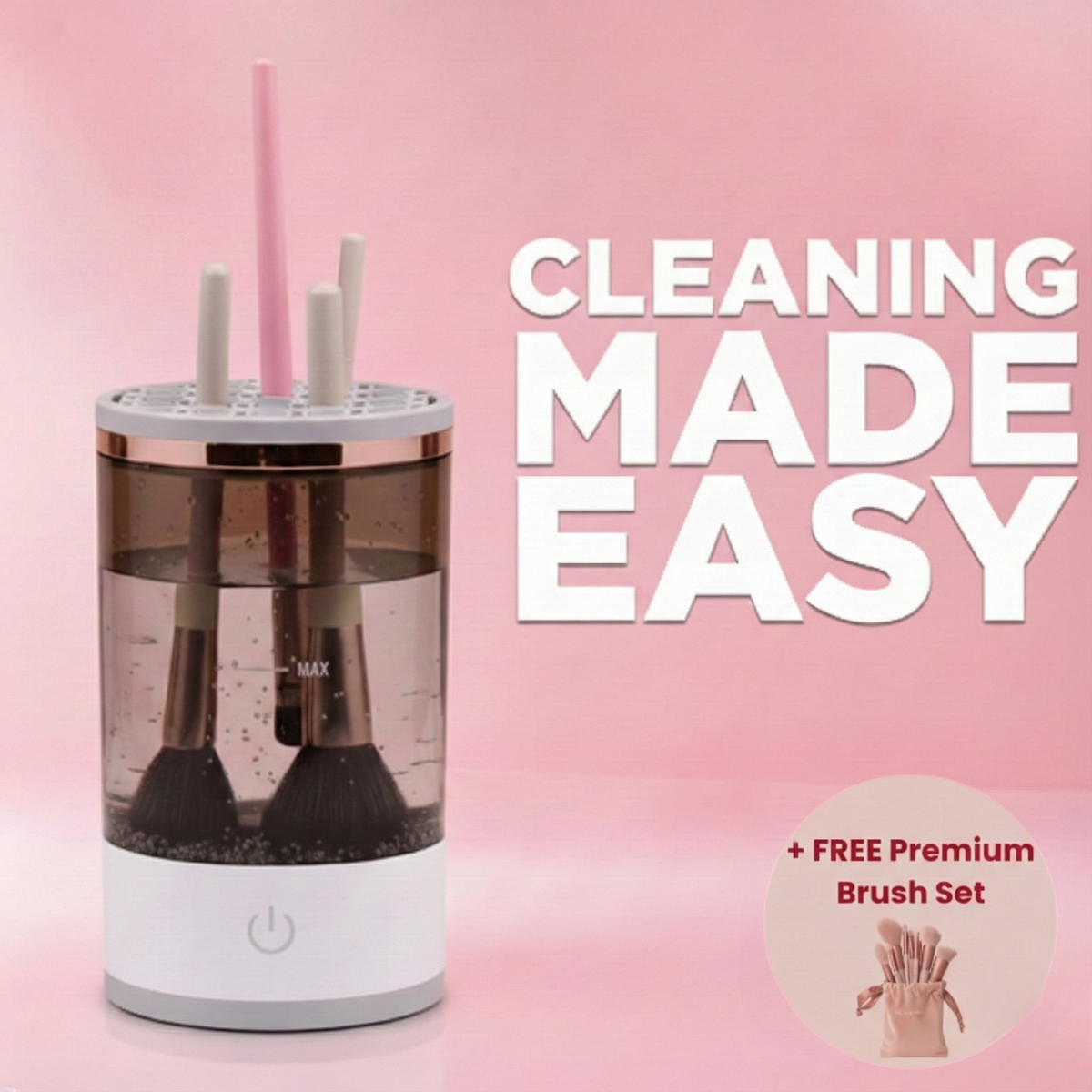 BeautySwirl™ - Cosmetic Brush Cleaner