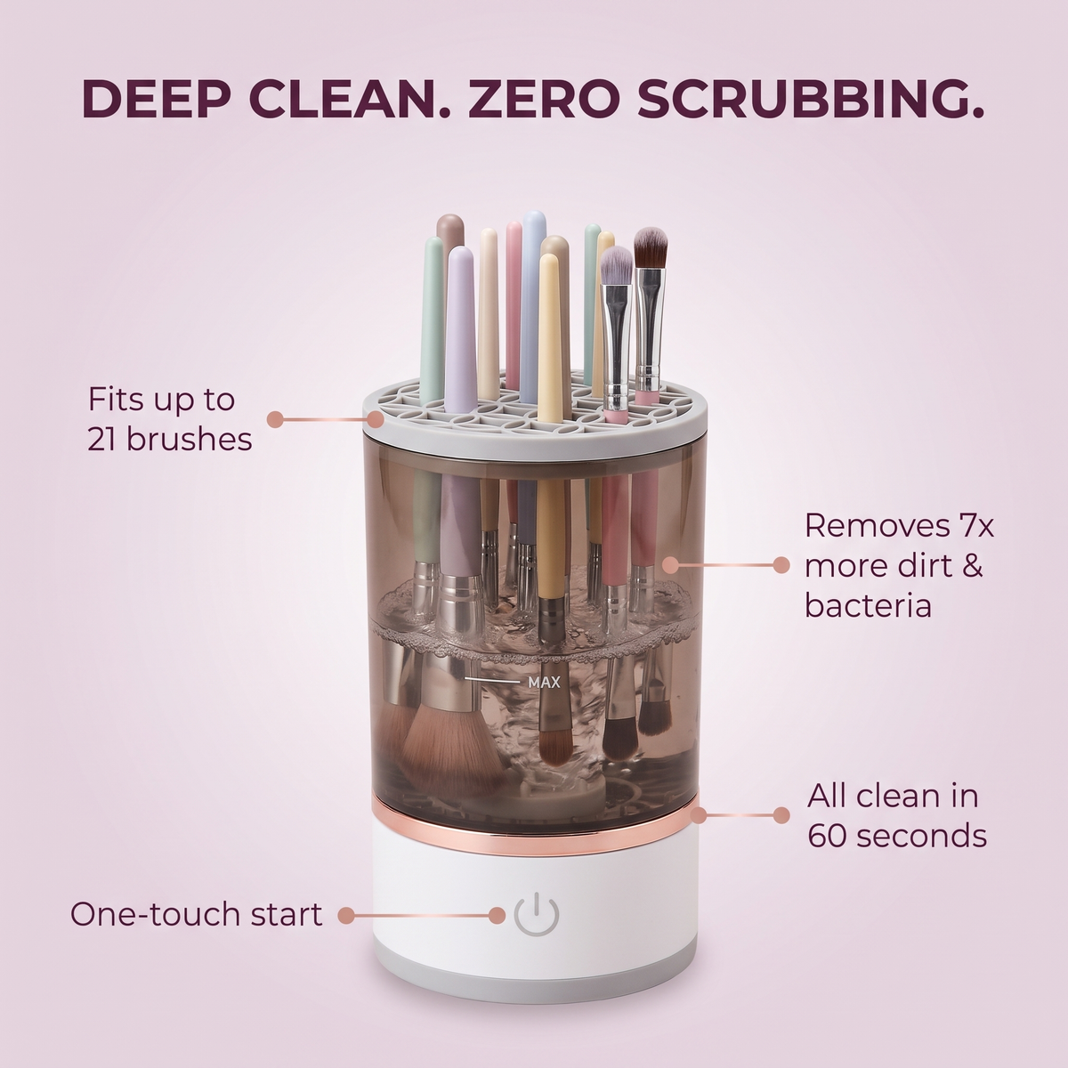 BeautySwirl™ - Cosmetic Brush Cleaner